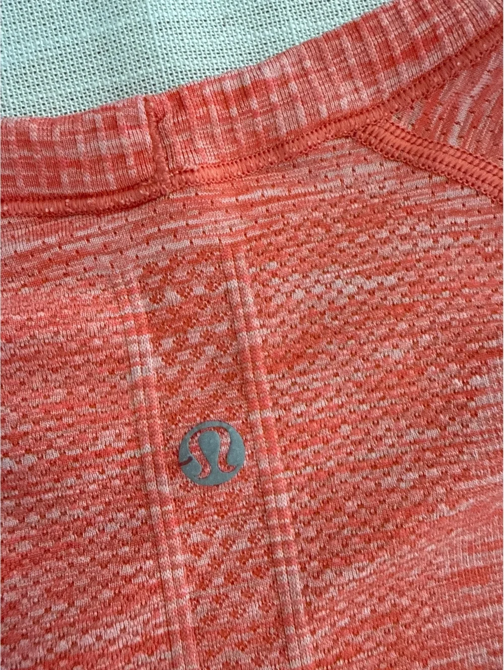 Lululemon Long Sleeve Athletic Top in Coral Heather